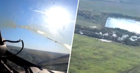 Mi-24 i Mi-8 w akcji. Nagranie z ataku z perspektywy pilota