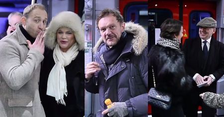 Linda, Olbrychski, Szyc, Figura i Pazura jadą pociągiem na premierę "Powidoków"