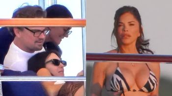 Elita bawi się na jachcie Bezosa: Leonardo DiCaprio z młodszą o 24 lata ukochaną, Lauren Sanchez w bikini w zeberkę (ZDJĘCIA)