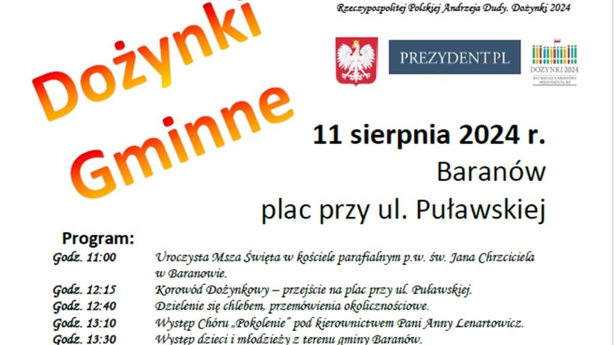 Dożynki w Baranowie 2024
