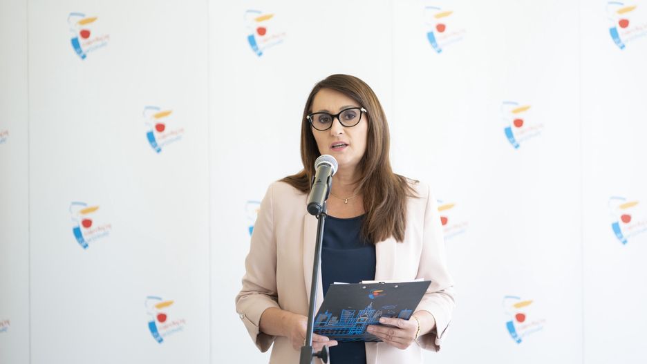 Briefing prasowy Renaty Kaznowskiej, zastępcy prezydenta Warszawy