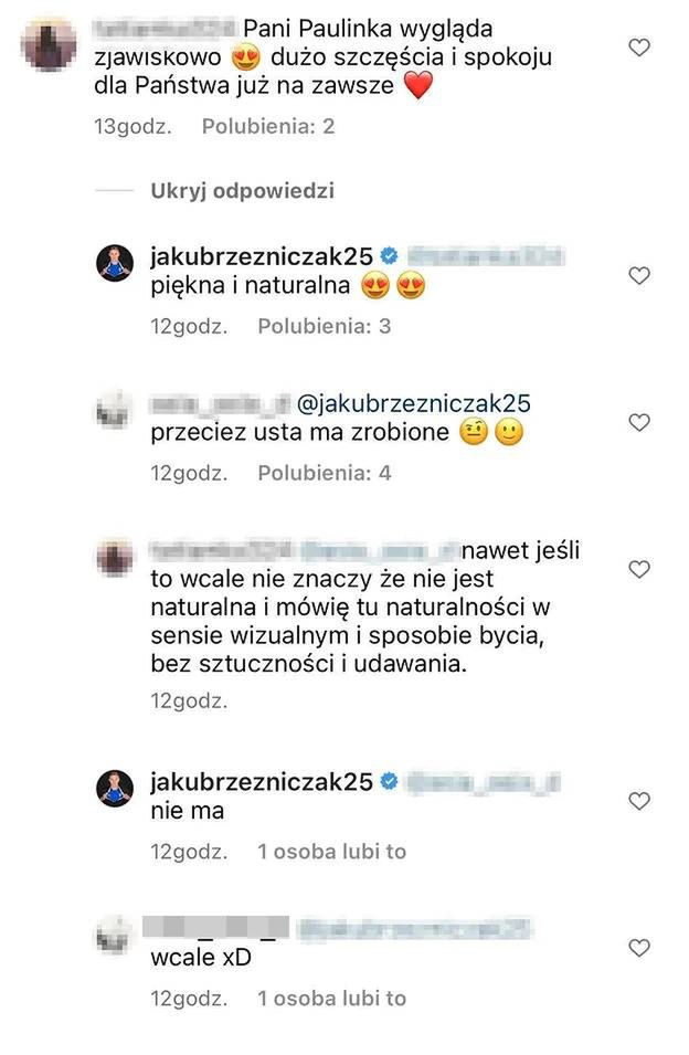 Jakub Rzeźniczak staje w obronie Pauliny 