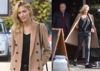 Anja Rubik z tatą w Warszawie! (ZDJĘCIA)