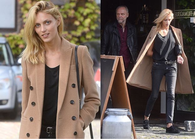 Anja Rubik z tatą w Warszawie! (ZDJĘCIA)