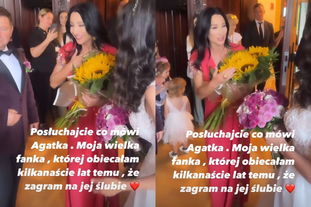 Justyna Steczkowska zaśpiewała na ślubie fanki