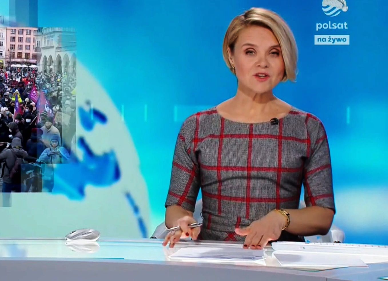 Jak Polsat pokazał protesty przeciwko "lex TVN"