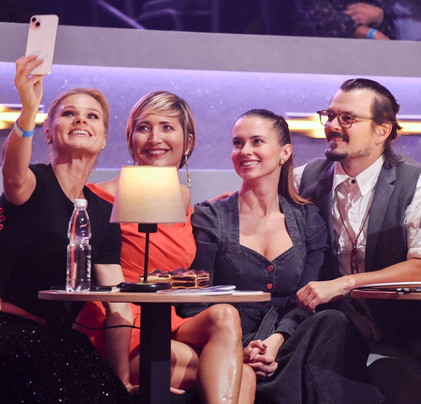 Anna Głogowska, Magdalena Steczkowska, Dawid Ogrodnik z żoną