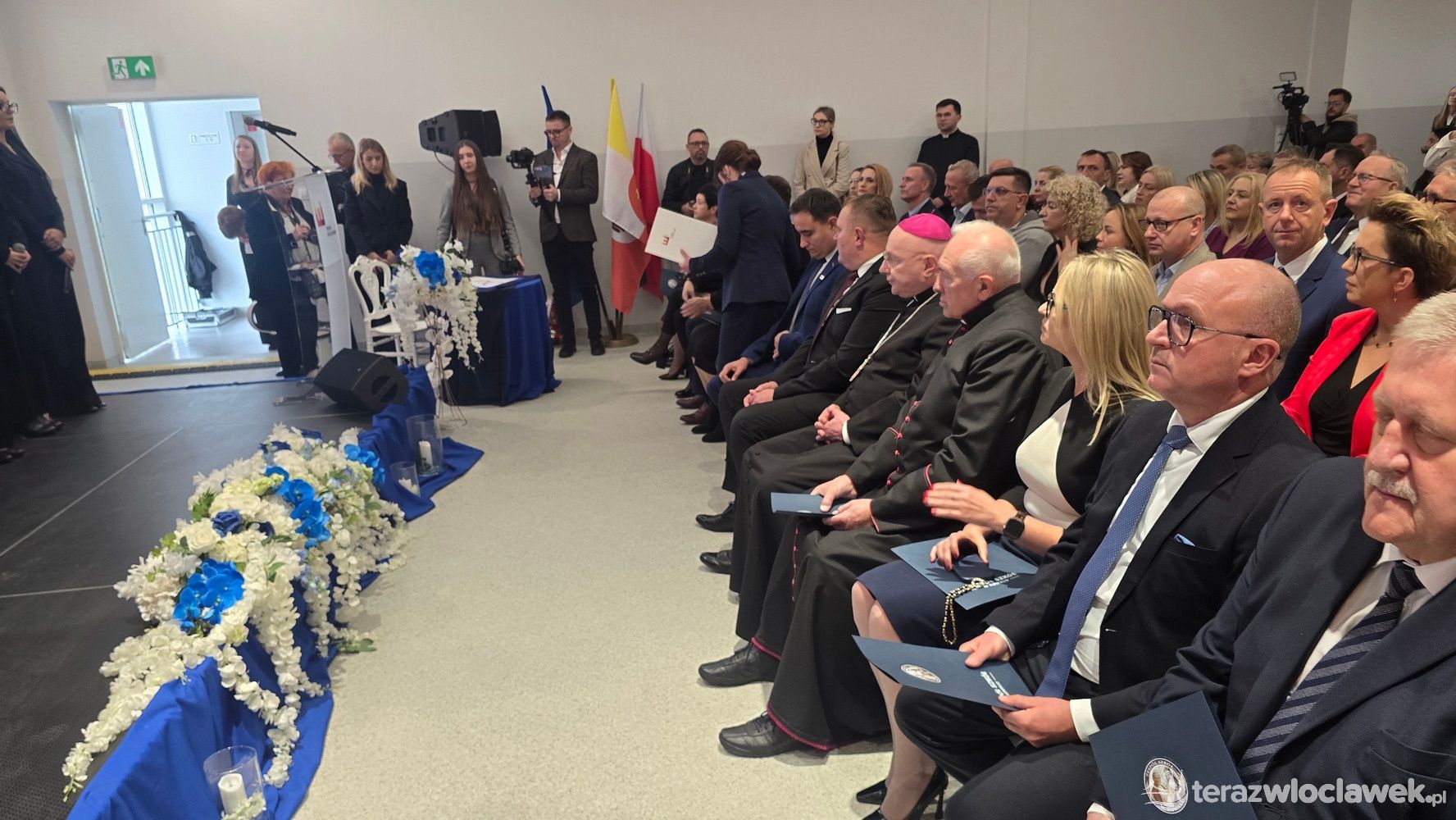 Otwarcie nowego budynku Zespołu Szkół w Kowalu i sztandar