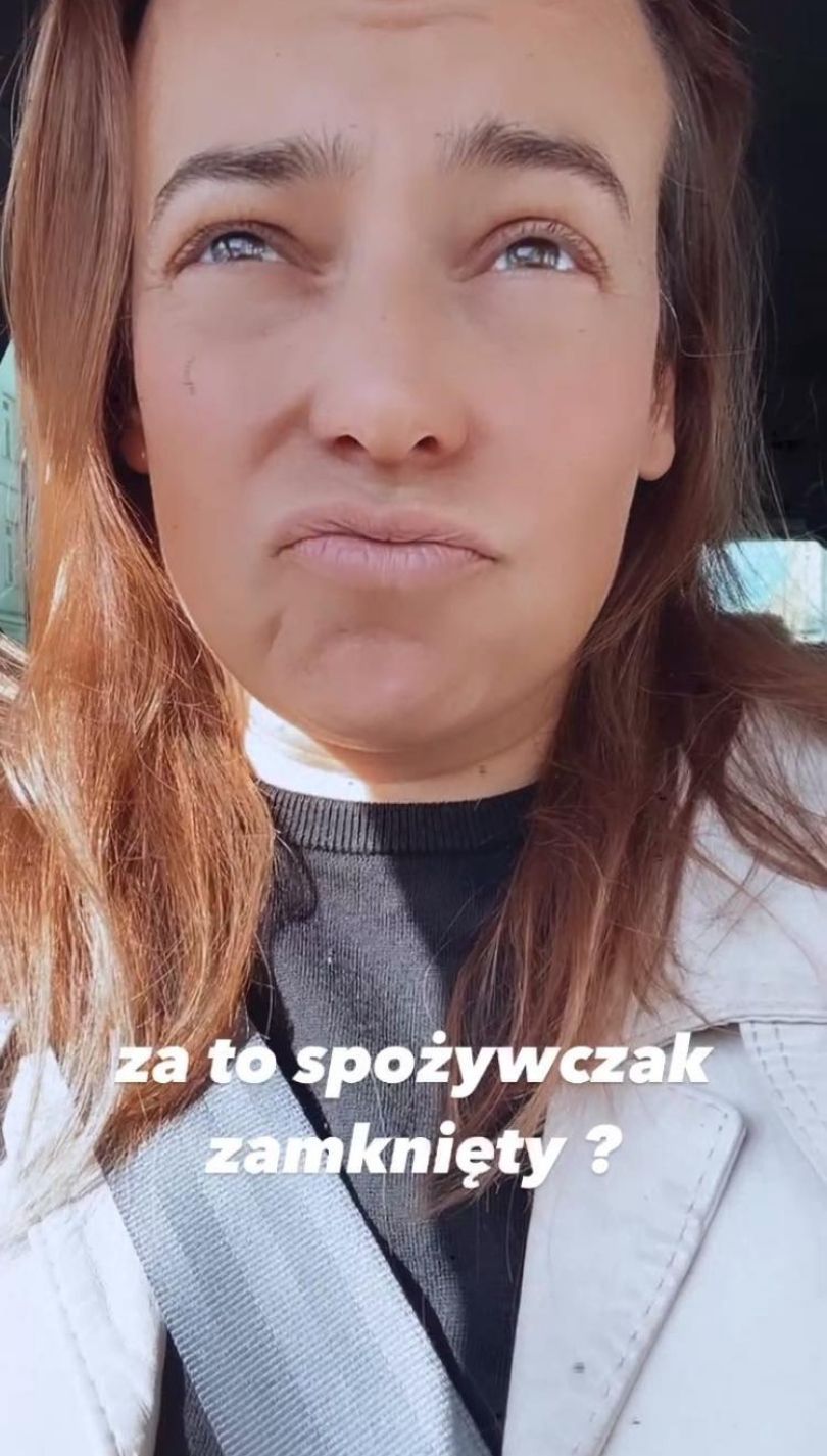 Anna Mucha narzeka na zamknięte sklepy