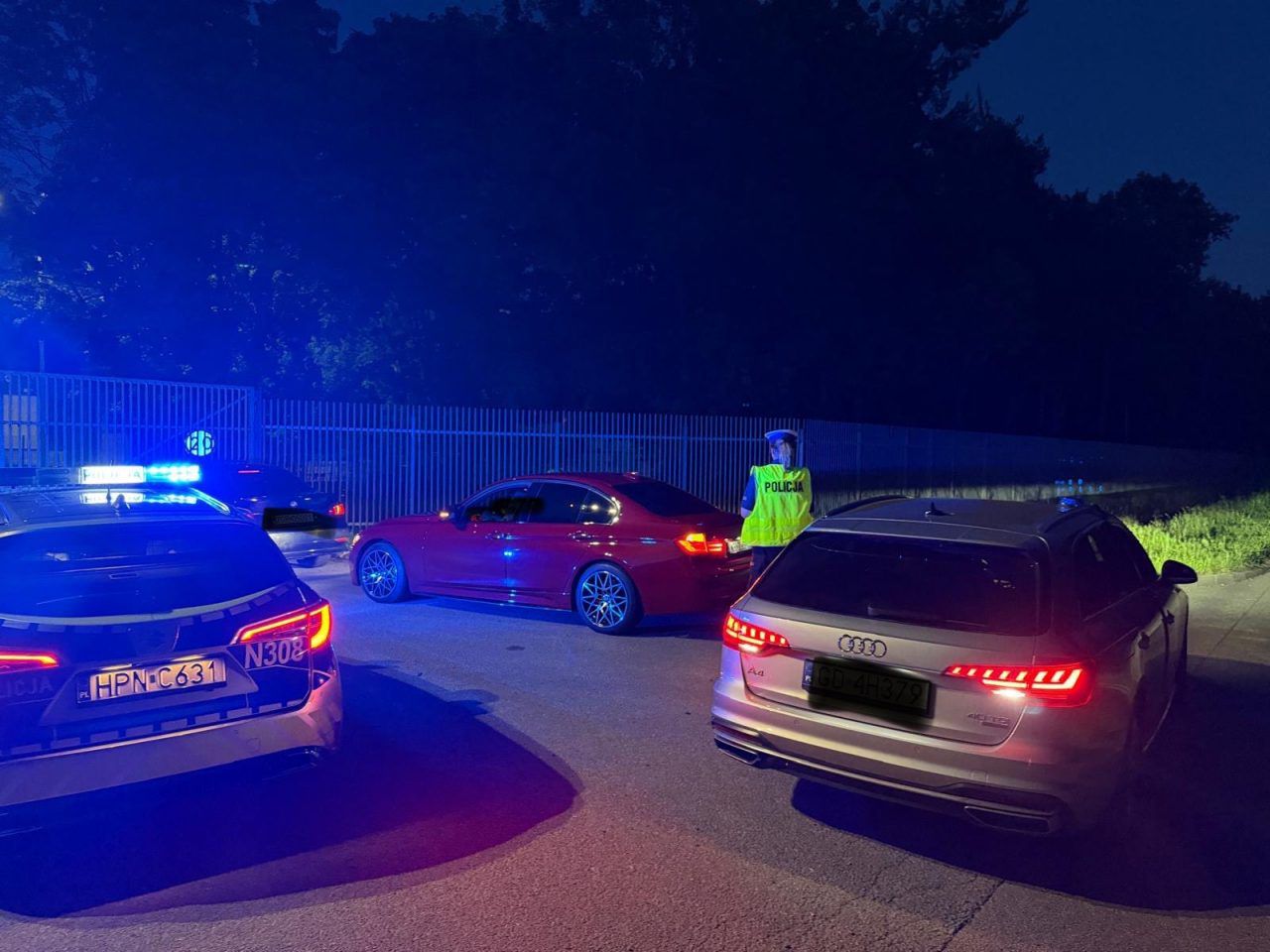 Policjanci zapobiegli nielegalnym wyścigom w Gdańsku