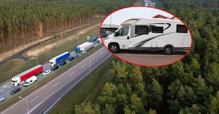 Chciał przekroczyć granicę kamperem. Wpadł w ręce graniczników