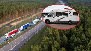 Chciał przekroczyć granicę kamperem. Wpadł w ręce graniczników