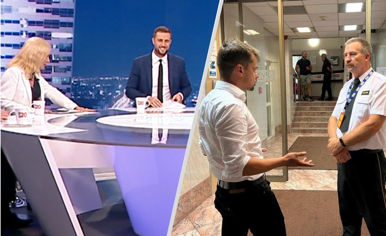 Michał Kołodziejczak nie został wpuszczony do studia TVP