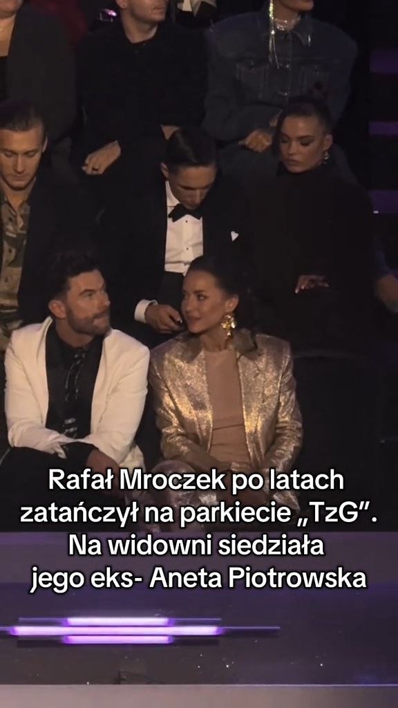 Aneta Piotrowska na widowni "Tańca z Gwiazdami"