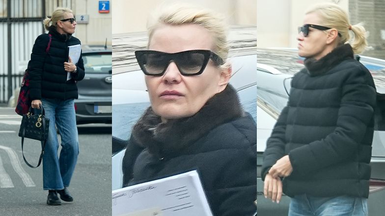 Zwyczajna Małgorzata Kożuchowska wychodzi z porsche za pół miliona z torebką wartą 28 tysięcy złotych (ZDJĘCIA)