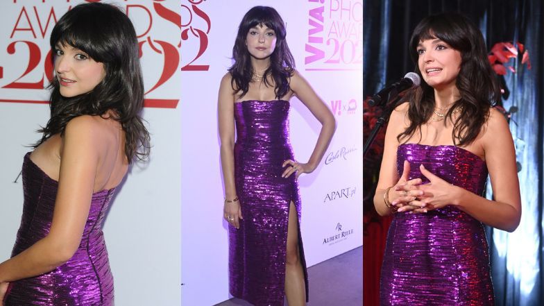 Maria Dębska w fiolecie BŁYSZCZY na gali "Viva! Photo Awards" (FOTO) 