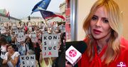 Sablewska wspiera protesty pod Sejmem: "Jestem za WOLNĄ POLSKĄ. Wyjście na ulicę jest dobre!"