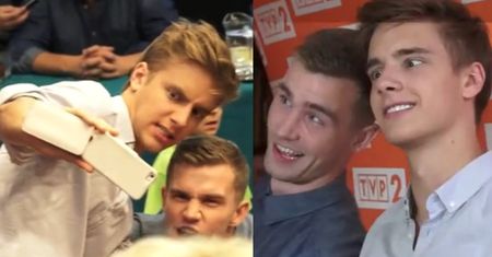 Musiał wygłupia się na konferencji prasowej!