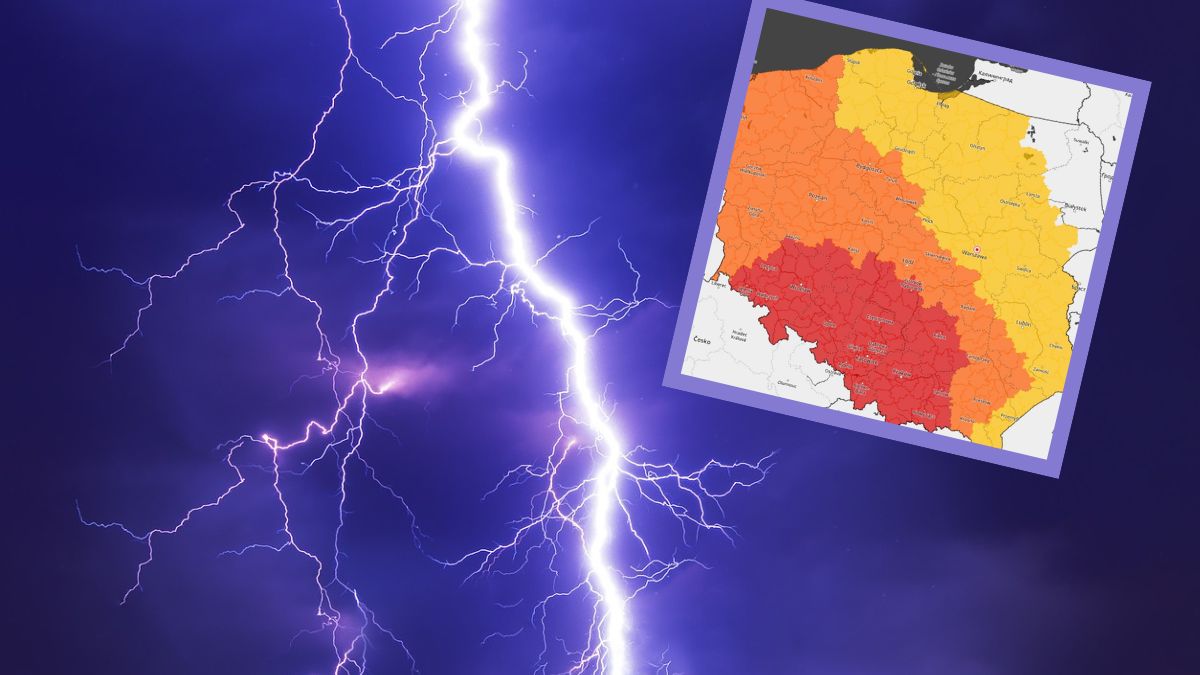 Nad Polską przetaczają się gwałtowne burze