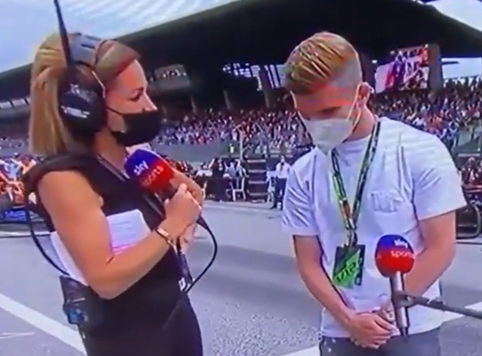 Natalie Pinkman zaliczyła wpadkę podczas wywiadu