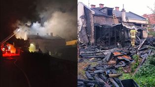 Pożar przy ulicy Leśnej we Włocławku. Strażacy ruszyli do akcji nad ranem