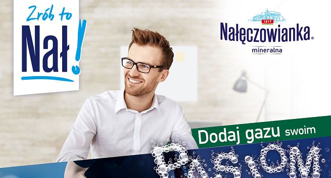 „Dodaj gazu swoim pasjom” - Nałęczowianka zachęca do picia wody