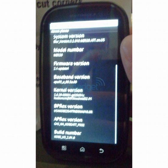 Motorola MB520 Kobe (Diablo) - kolejny Android dla AT&T? 2