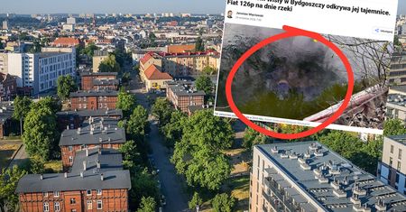 Zaskakujące znalezisko w Bydgoszczy. Leżał na dnie rzeki