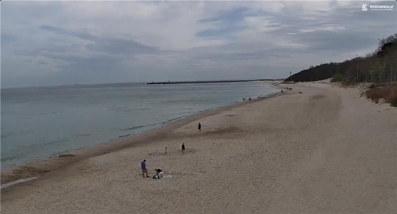 Ujęcia z Kołobrzegu (18 kwietnia, 9:50).