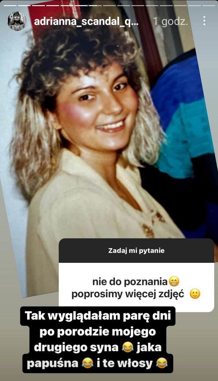 Zdjęcia Adrianny Eisenbach z czasów młodości 