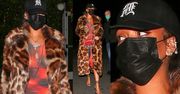 Rihanna idzie na kolację w LŚNIĄCYM FUTRZE. Wyszło "na bogato"? (ZDJĘCIA)