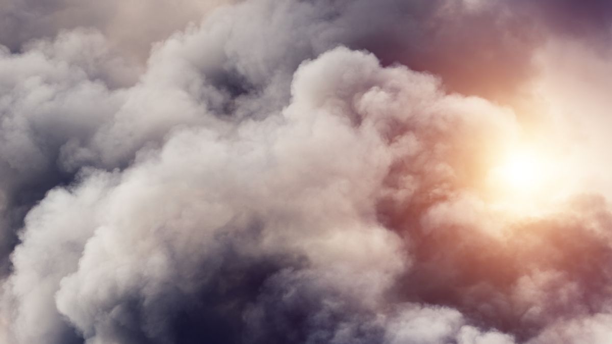 Clouds of smoke over Western Europe. You'll never guess where they came from
