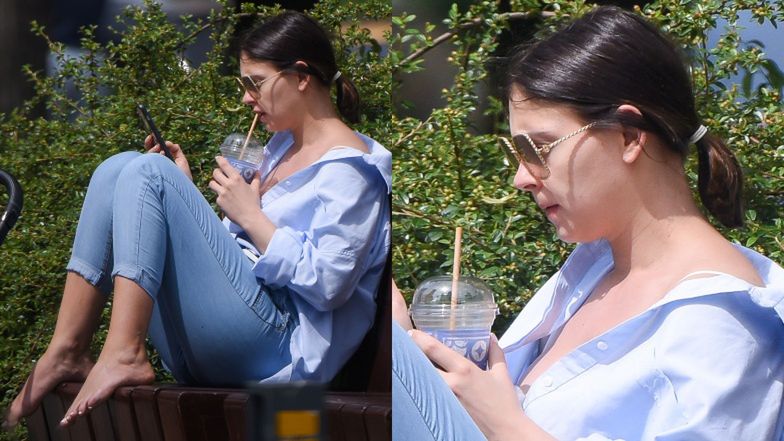 Klaudia Halejcio z córką