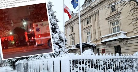 Staranowano ogrodzenie polskiej ambasady w Waszyngtonie. Jest śledztwo