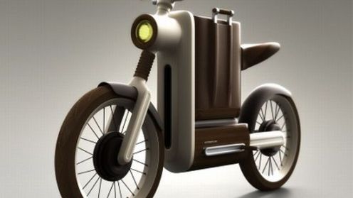 Koncept -skuterka  w stylu retro 1