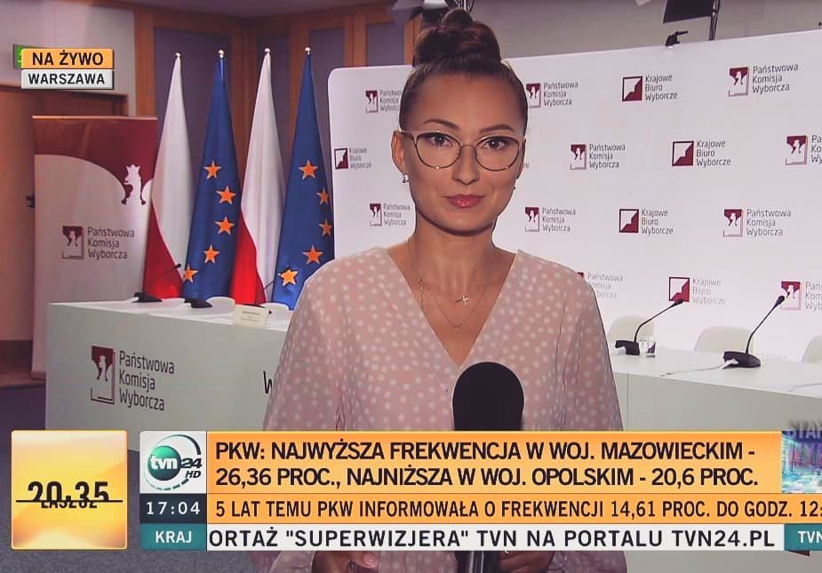 Agata Zamęcka zaczęła pracować w TVN24 BiS w 2015 r.