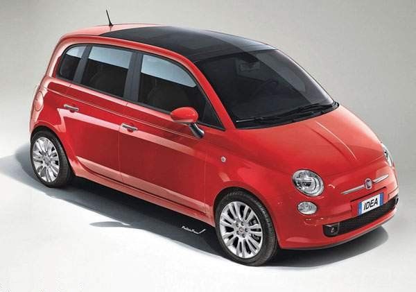 Fiat 500 5D - wizualizacja