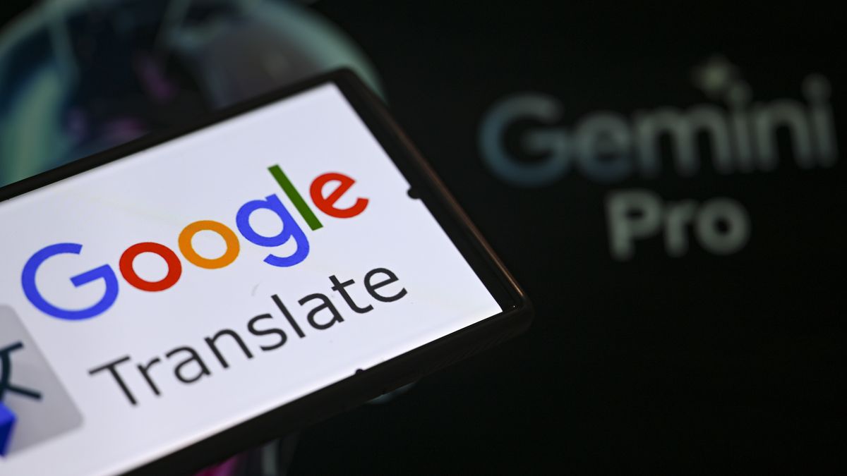 ANKARA, TURKIYE - DECEMBER 27: In this photo illustration a Google Translate logo is displayed in front of a Gemini Pro logo in Ankara, Turkiye, on December 27, 2025. (Photo by Fatih Kurt/Anadolu via Getty Images)