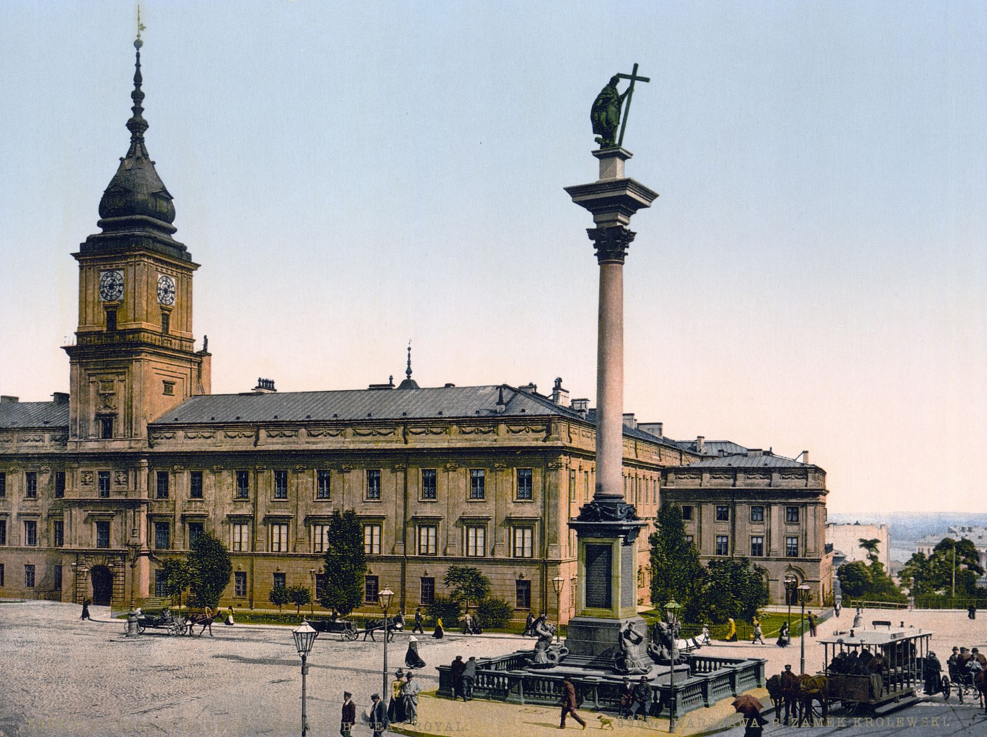 The Late Royal Castle, Warsaw, Russia (i.e. Warsaw, Poland) ca. 1890-1900. (Photo by: HUM Images/Universal Images Group via Getty Images)