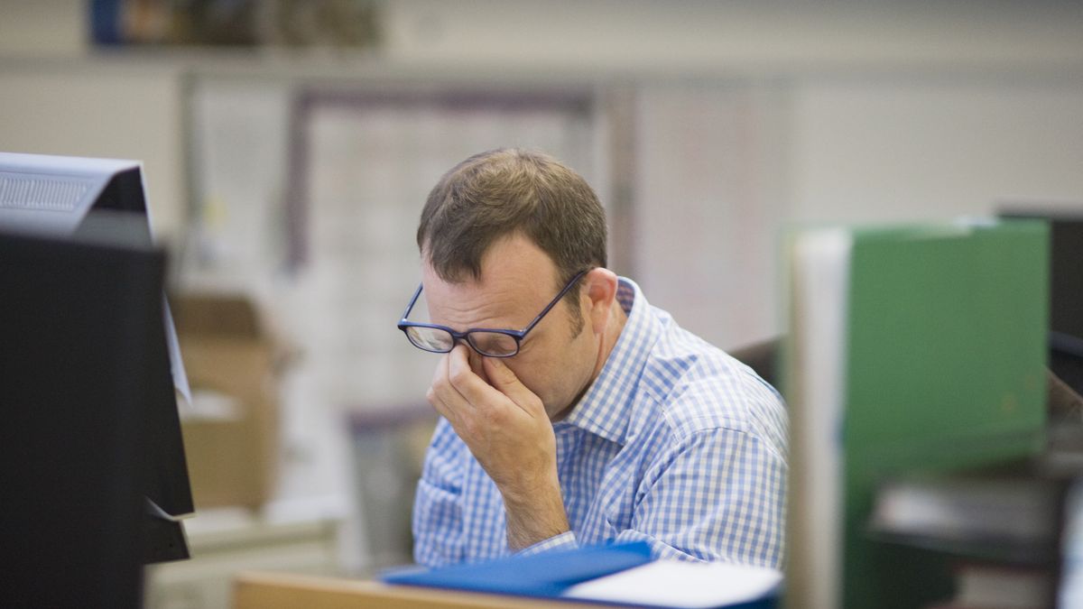 Businessman Working in Office
Helen King
businessmen:CB3, one person:CB1, working:CB2, 35-39 years:CB2, mid-adult man:CB2, young adult man:CB2, head and shoulders:CB2, candid:CB2, overworked:CB2, Caucasian ethnicity:CB2, office:CB2, 40-44 years:CB2, eyeglasses:CB2, eyes:CB2, indoors:CB2, rubbing:CB2, tiredness:CB2, stress:CB2, looking away:CB2