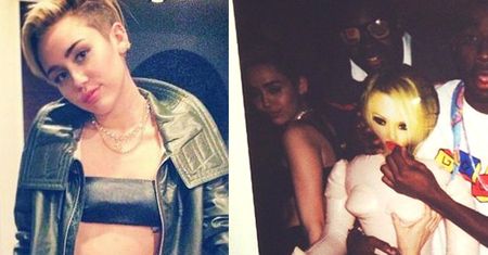 Miley wkłada palec w KROCZE DMUCHANEJ LALKI! (ZDJĘCIA)