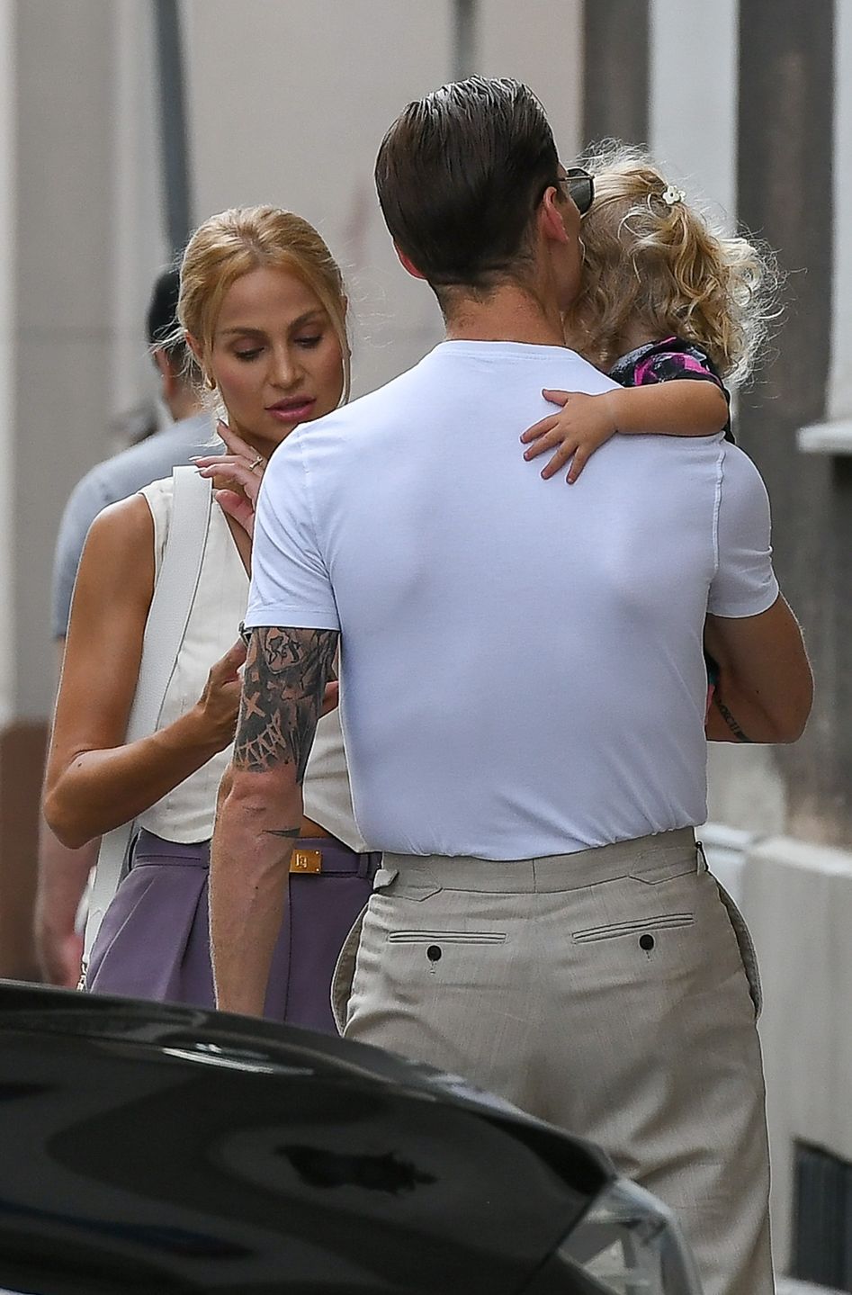 Hanna Żudziewicz i Jacek Jeschke wybrali się z córką