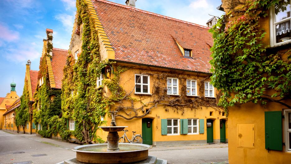 Fuggerei znajduje się w Augsburgu