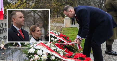 Prezydent Nawrocki z żoną rozpoczęli obchody Święta Niepodległości
