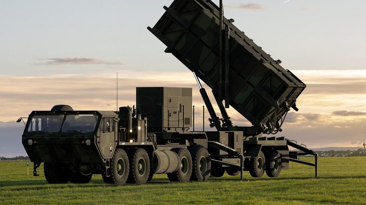 MIM-104 Patriot - US surface-to-air missile system on a mobile vehicle platform.MIM-104 Patriot - US surface-to-air missile system on a mobile vehicle platform.MikeMareenpatriot, air, system, ballistic, sam, defense, rocket, defence, target, missiles, mim-104, mobile, surface-to-air, american, raytheon, power, us army, european, anti, launcher, warfare, airbase, missile defense, 3d illustration, mim 104 patriot, editorial, surface to air, mim104, patriot missile