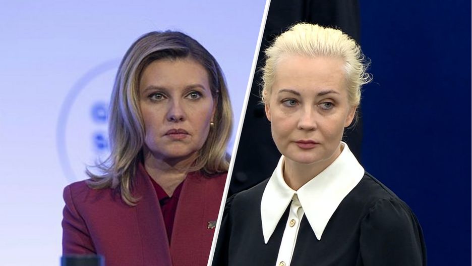 Ołena Zełeńska i Julia Nawalna