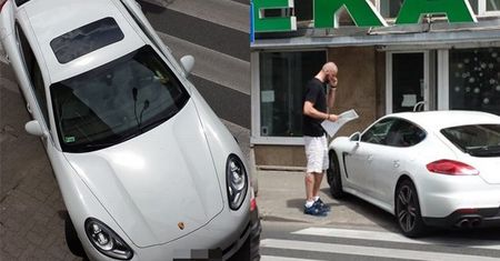 Tak parkuje Marcin Gortat... NA PRZEJŚCIU DLA PIESZYCH! (FOTO)