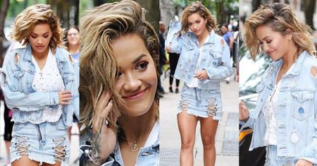 #TRENDY: Rita Ora w sznurowanej mini