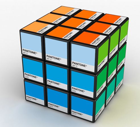 Rubitone - wzornik kolorów Pantone w kostce Rubika