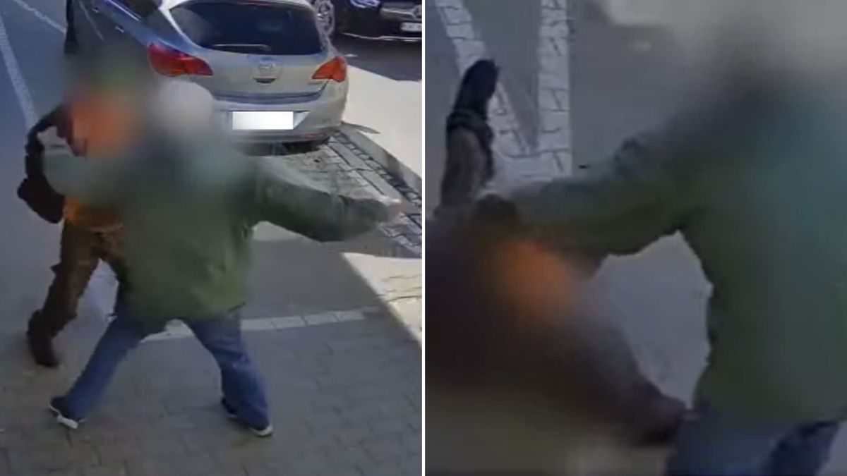 Wstrząsające sceny przed budynkiem OPS.